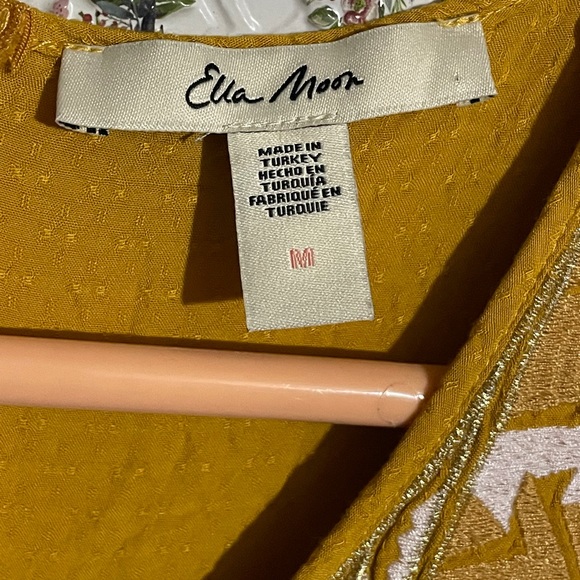 Mustard Yellow Ella Moon Boho Dress M - Picture 6 of 9